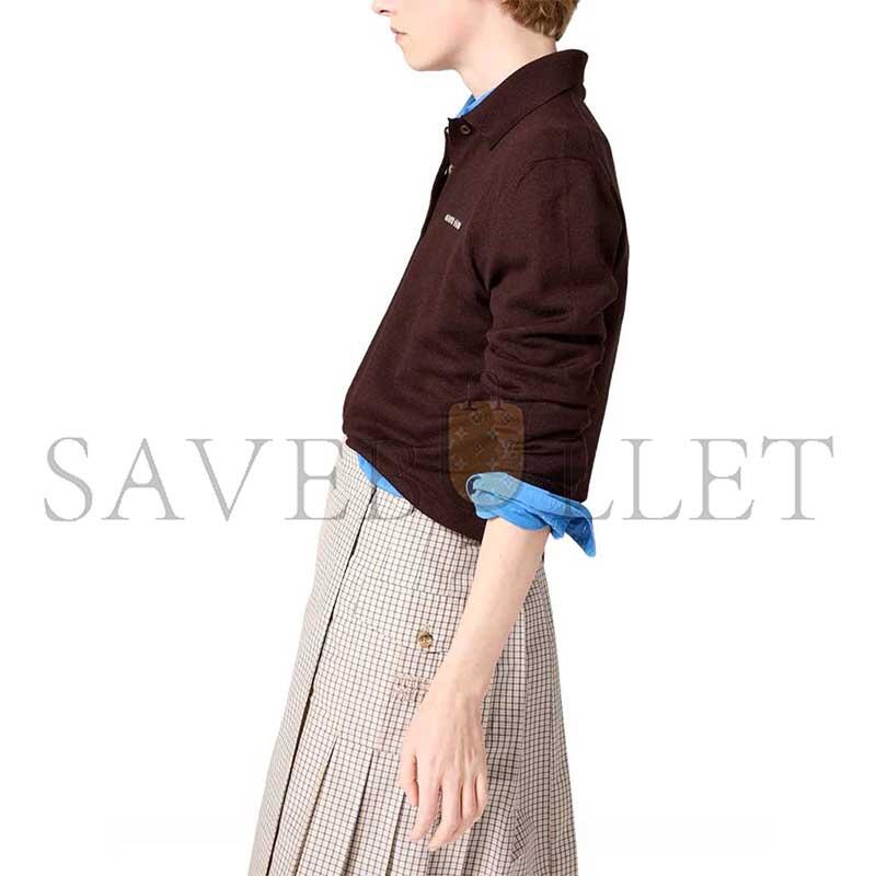 M1v M1v wool knit polo shirt mml934